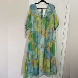 Floral chiffon maxi
